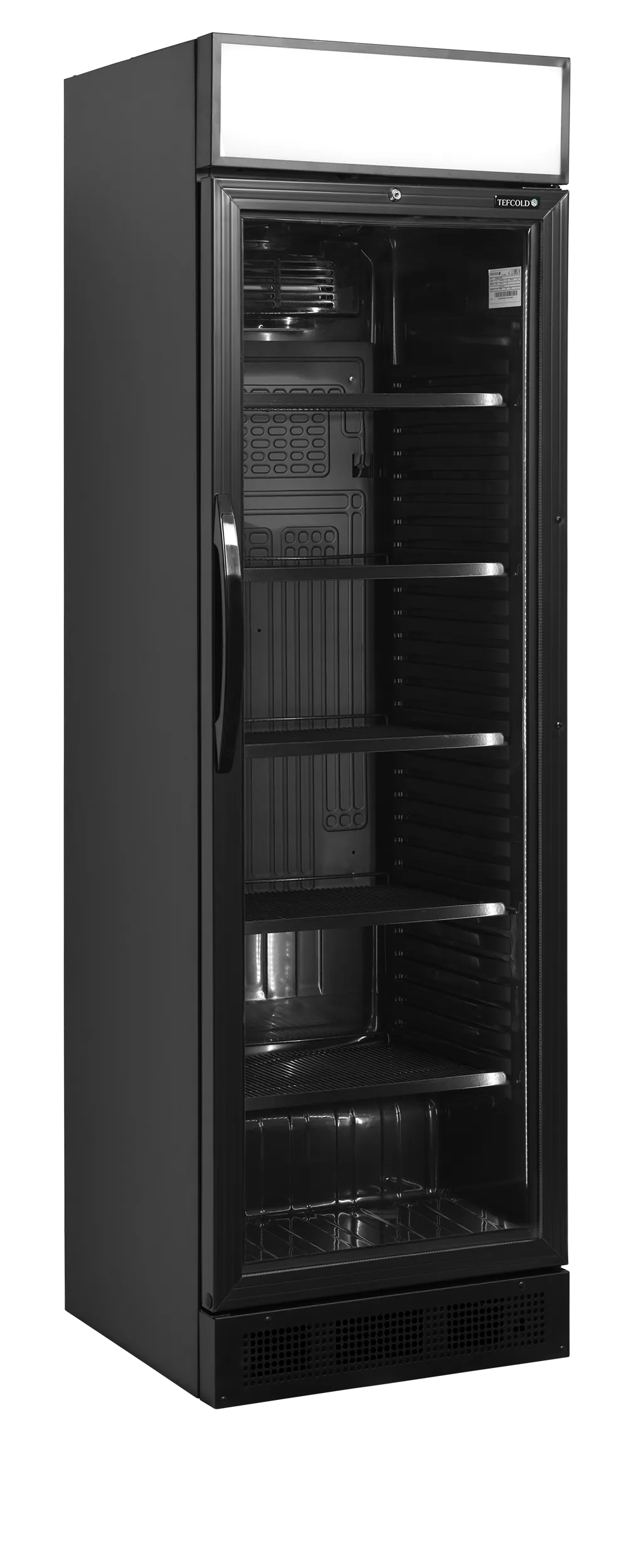 CEV425CP BLACK Glass Door Merchandiser