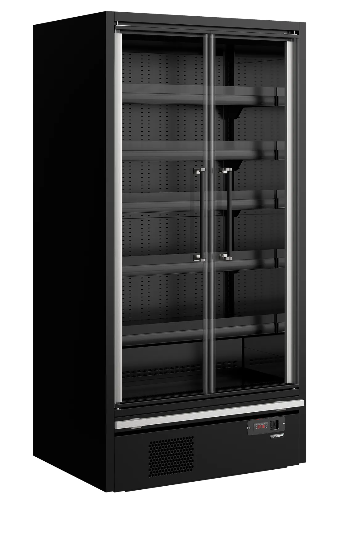 Galaxy+ GP10FGD Black Multideck With Doors