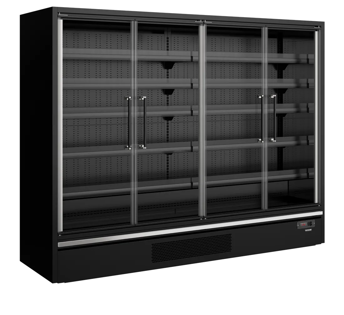 Galaxy+ GP26FGD Black Multideck With Doors