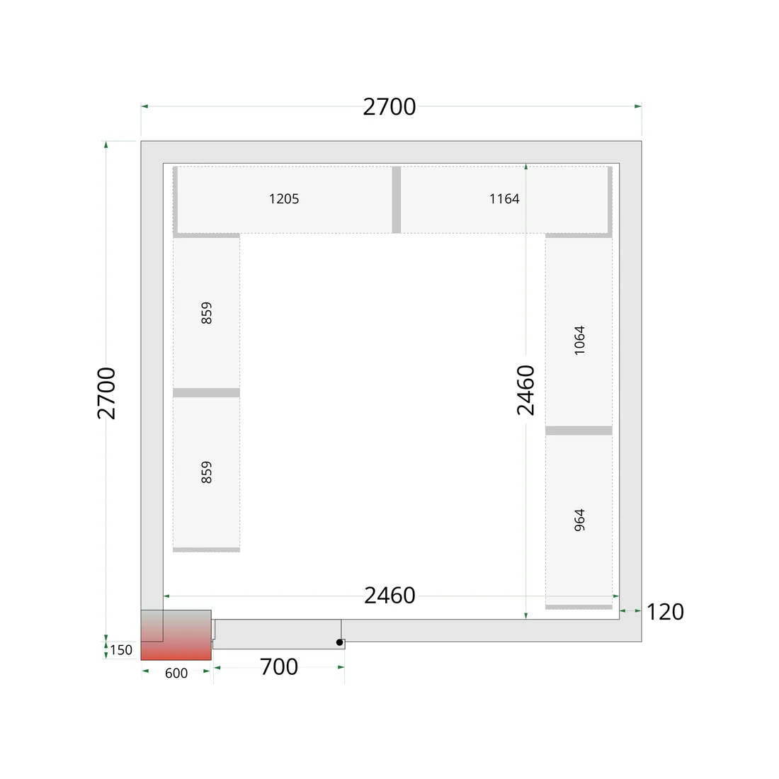 Shelf Rack System Kit CRNF2727
