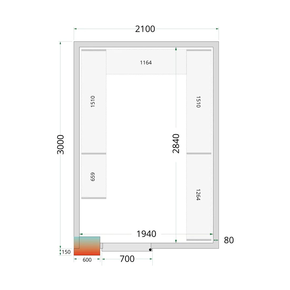 CRPF2130 Shelf Kit CRPF2130