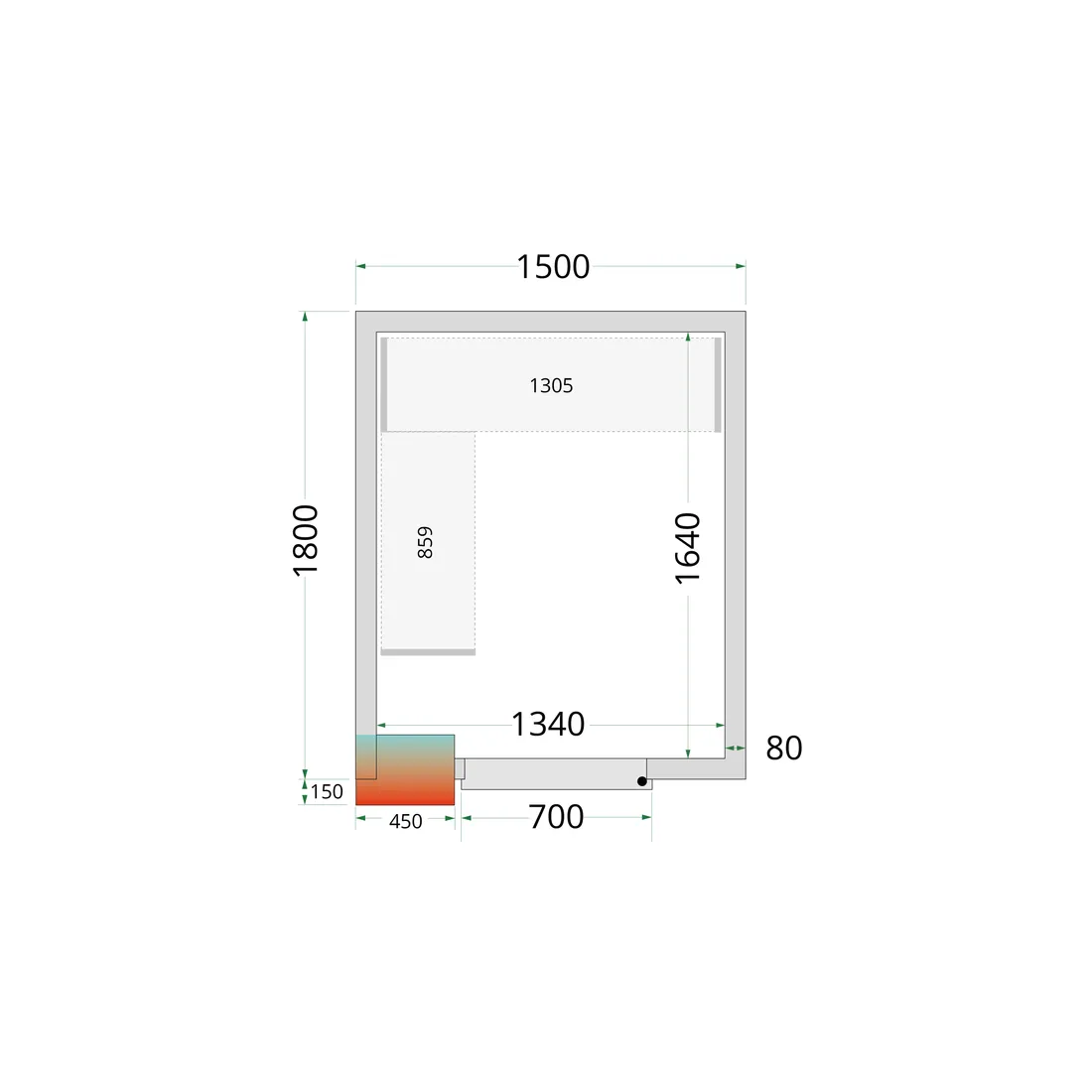 CRPF1518 Shelf Kit CRPF1518