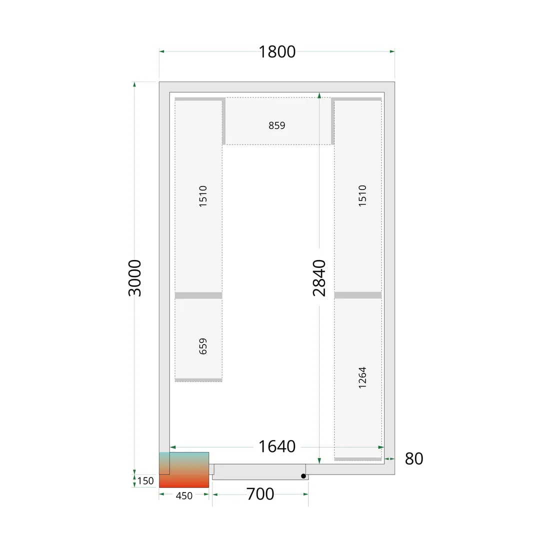 Shelf Rack System Kit CRPF1830