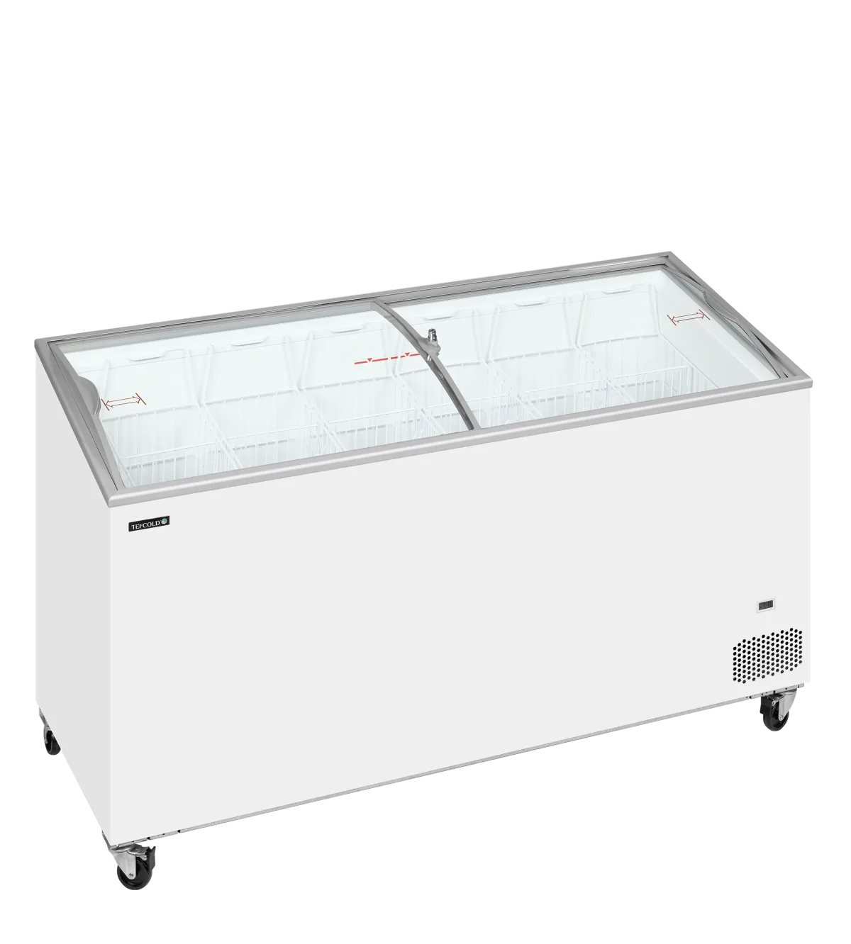 IC501SCEB Sliding Curved Glass Lid Chest Freezer