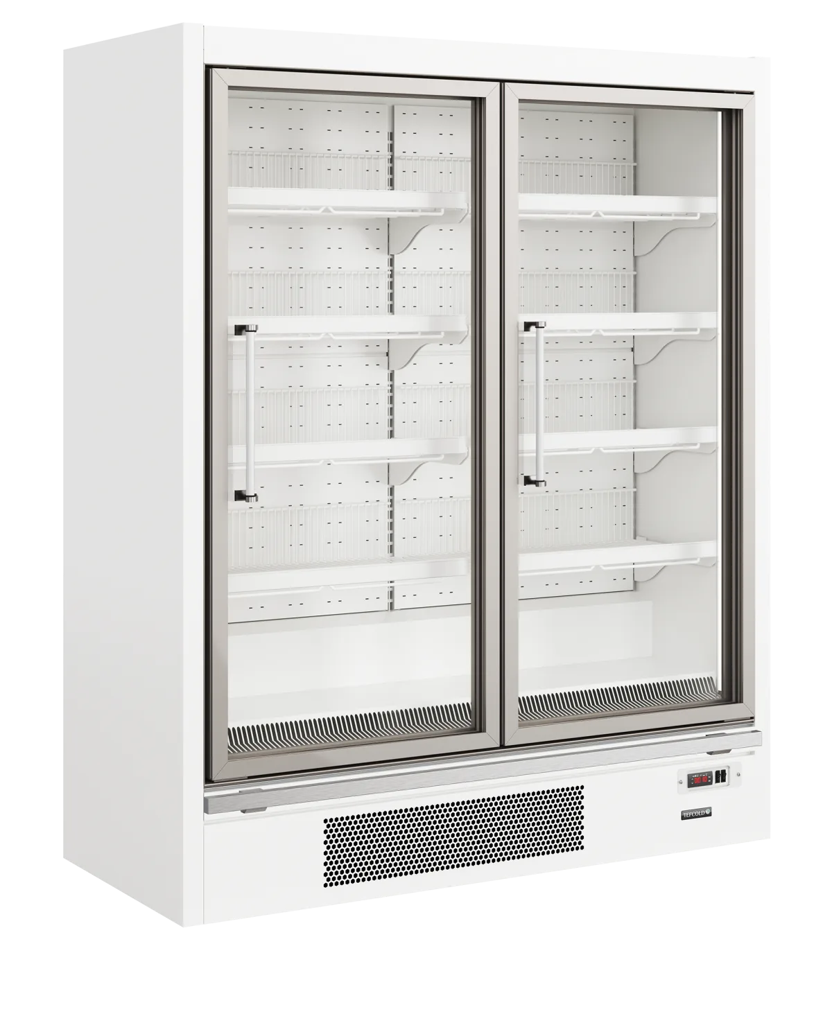 Galaxy+ GPF2D White Glass Door Freezer