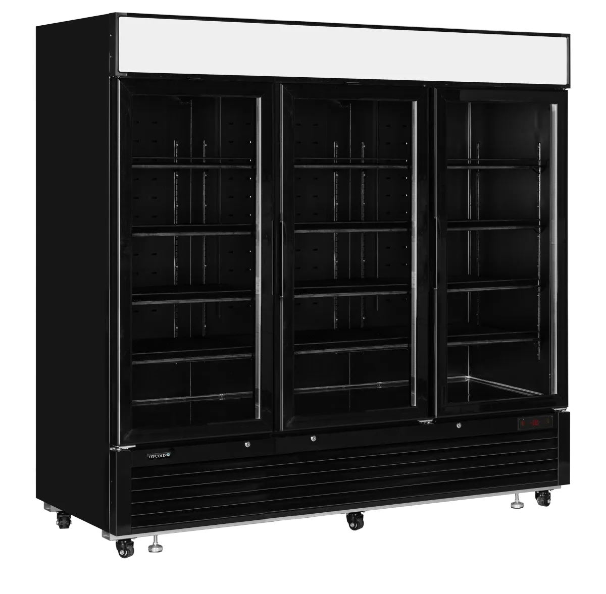 LGF7500 Black Glass Door Display Freezer