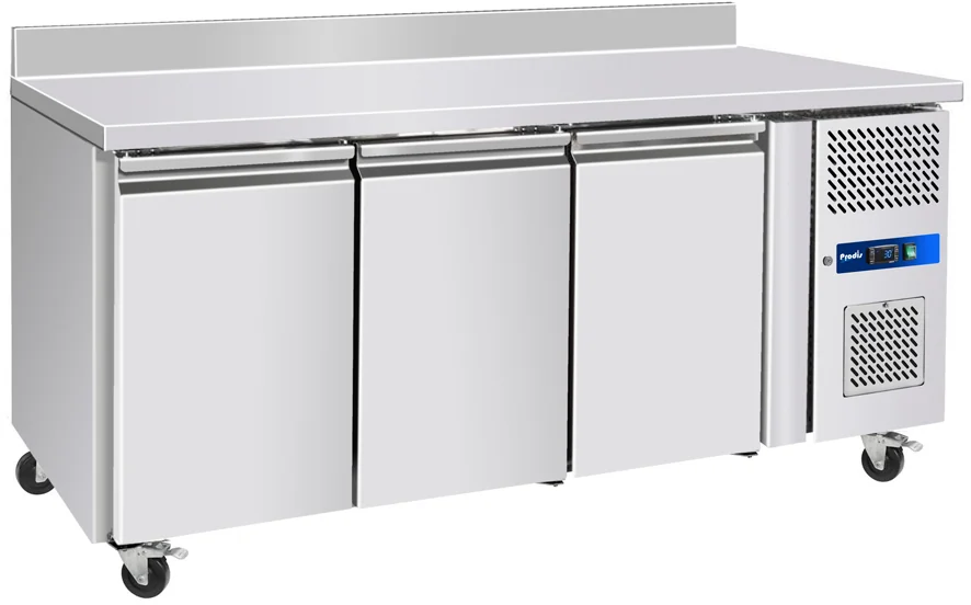 GRN-W3R Professional Three Door Stainless Steel Counter Fridge