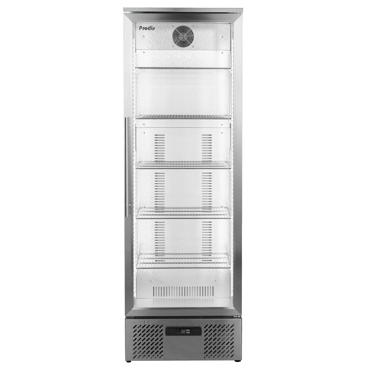 NT10ST-LE Low Energy Single Door Stainless Steel Finish Upright Bottle Cooler