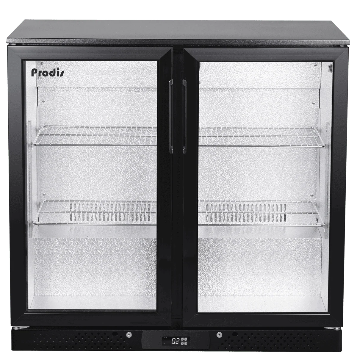 NT2BHLO-LE Low Energy - Low Profile Double Hinged Door Bottle Cooler