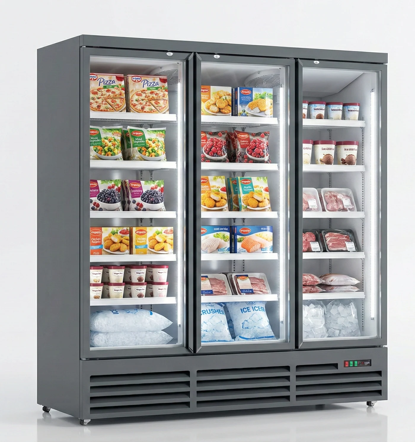 XPD1850-N-MK2 Heavy Duty Low Energy Triple Door Display Freezer
