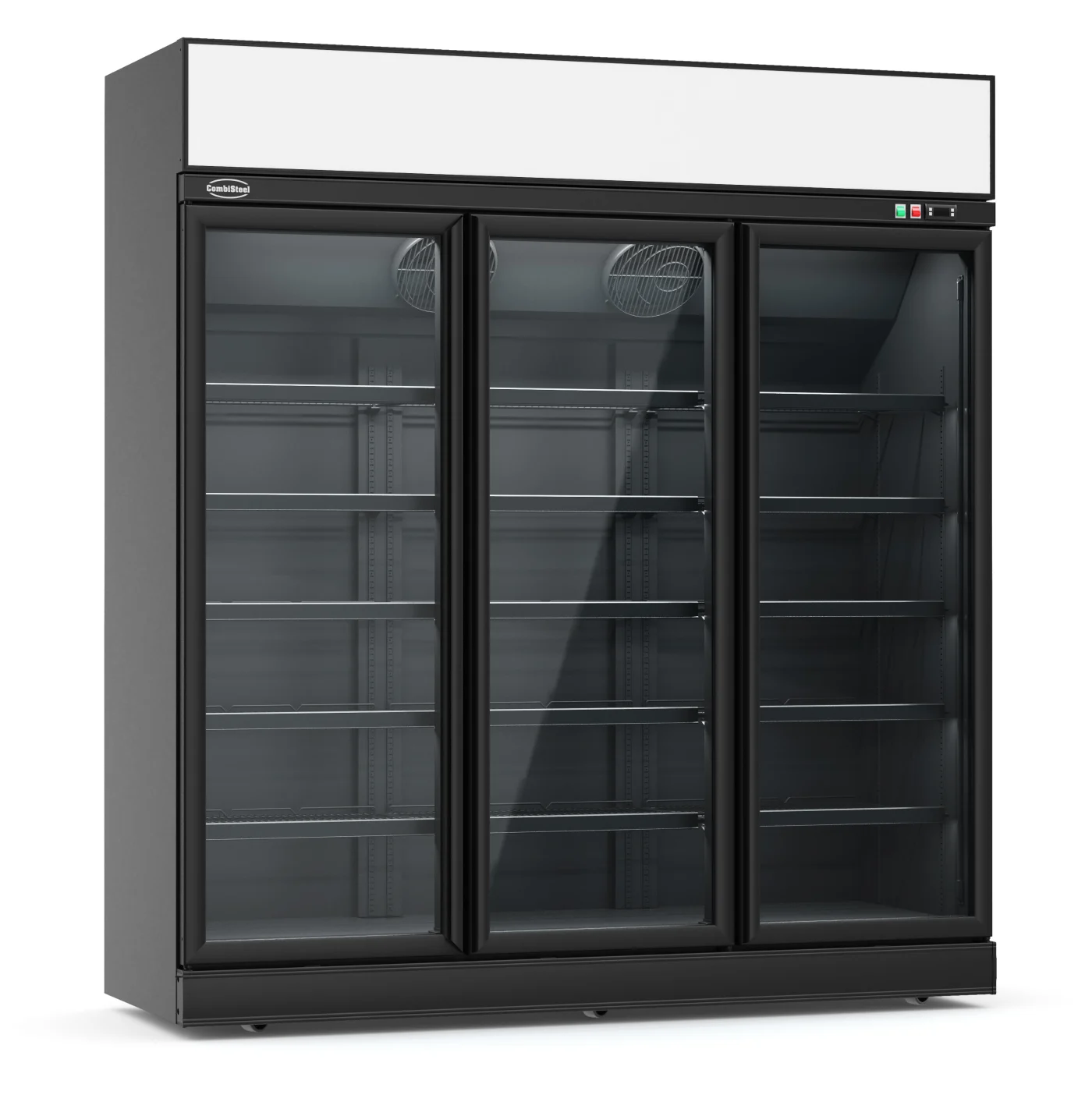 Refrigerator 3 Glass Doors Black INS-1530R BL