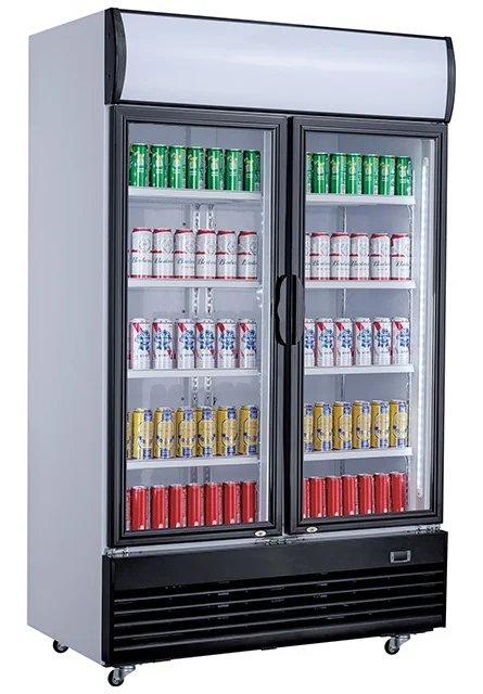 Refrigerator 2 Glass Doors 1000L Glass door refrigerator