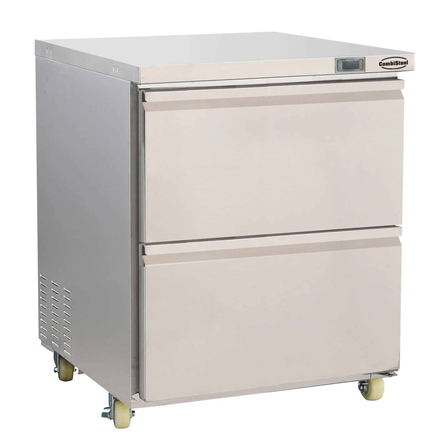 Stainless Steel Freezer 2 Drawers Countertop refrigerator