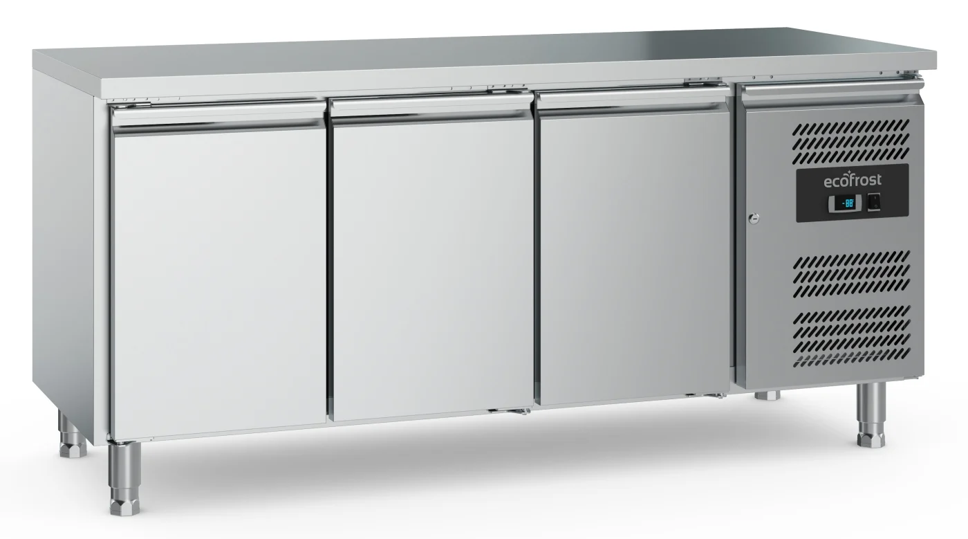 700 Refrigerated Counter 3 Doors With Adjustable Feet