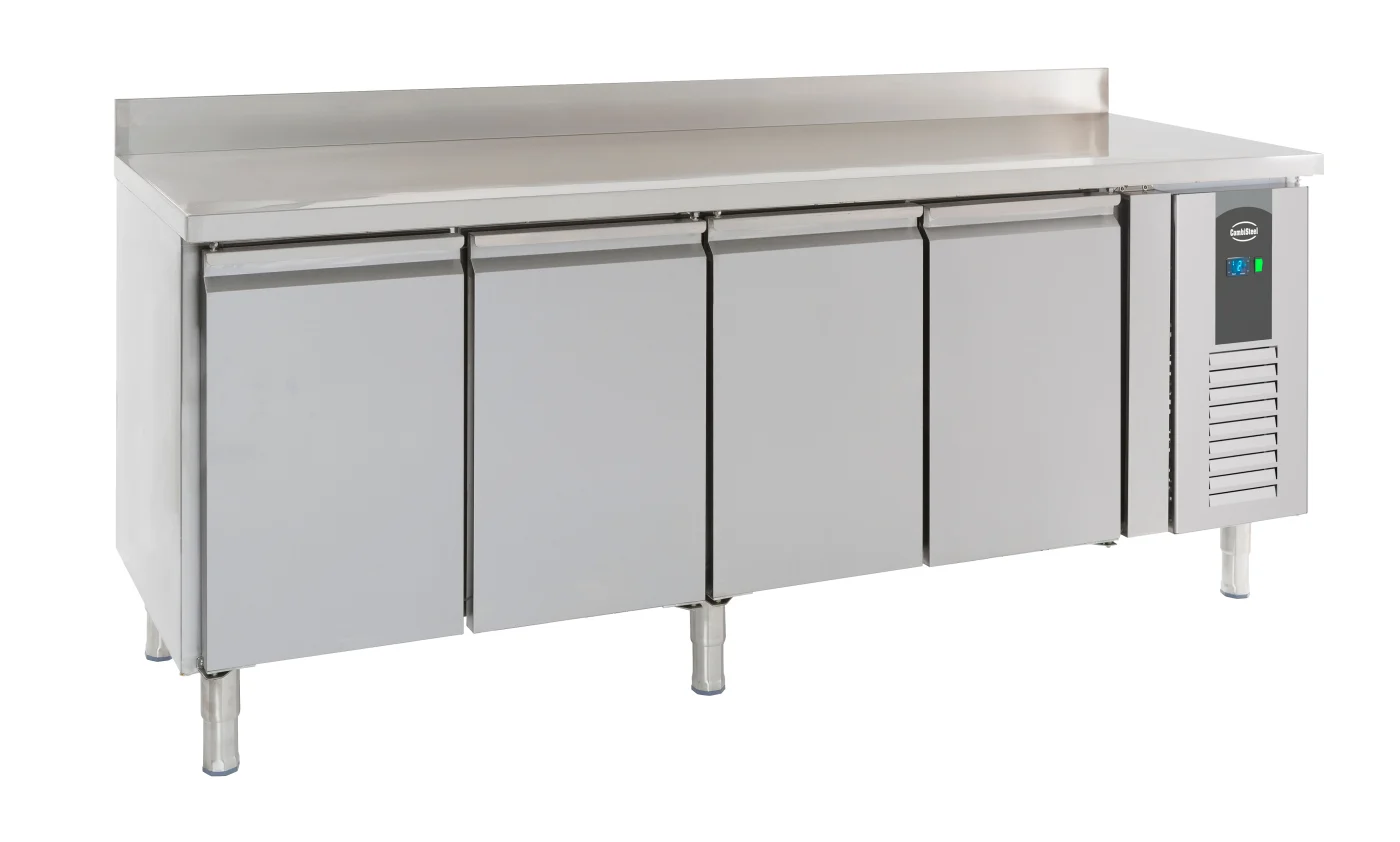 Refrigerated Counter Upstand 4 Doors Refrigerated counter