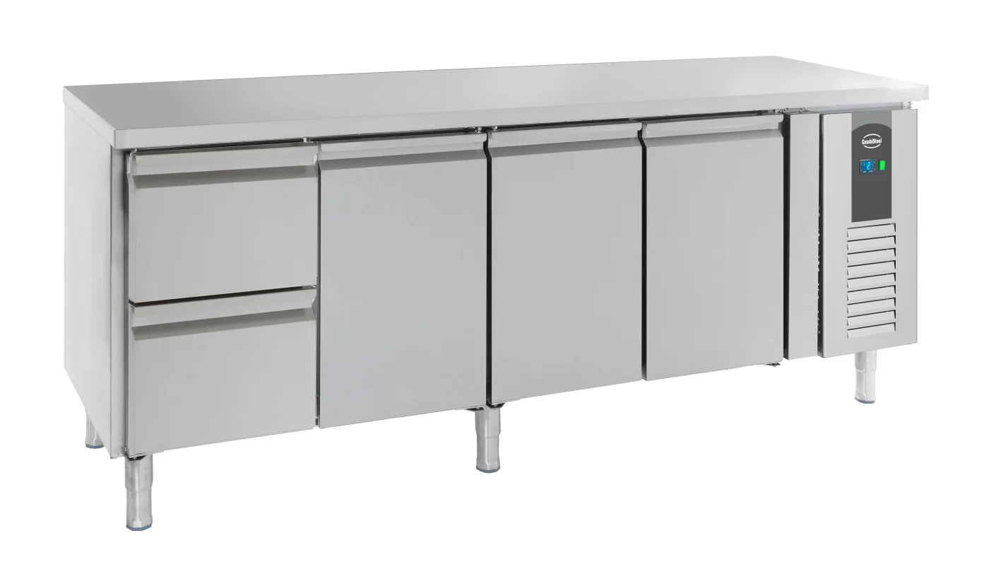 700 Refrigerated Counter 3 Doors And 2 Drawers