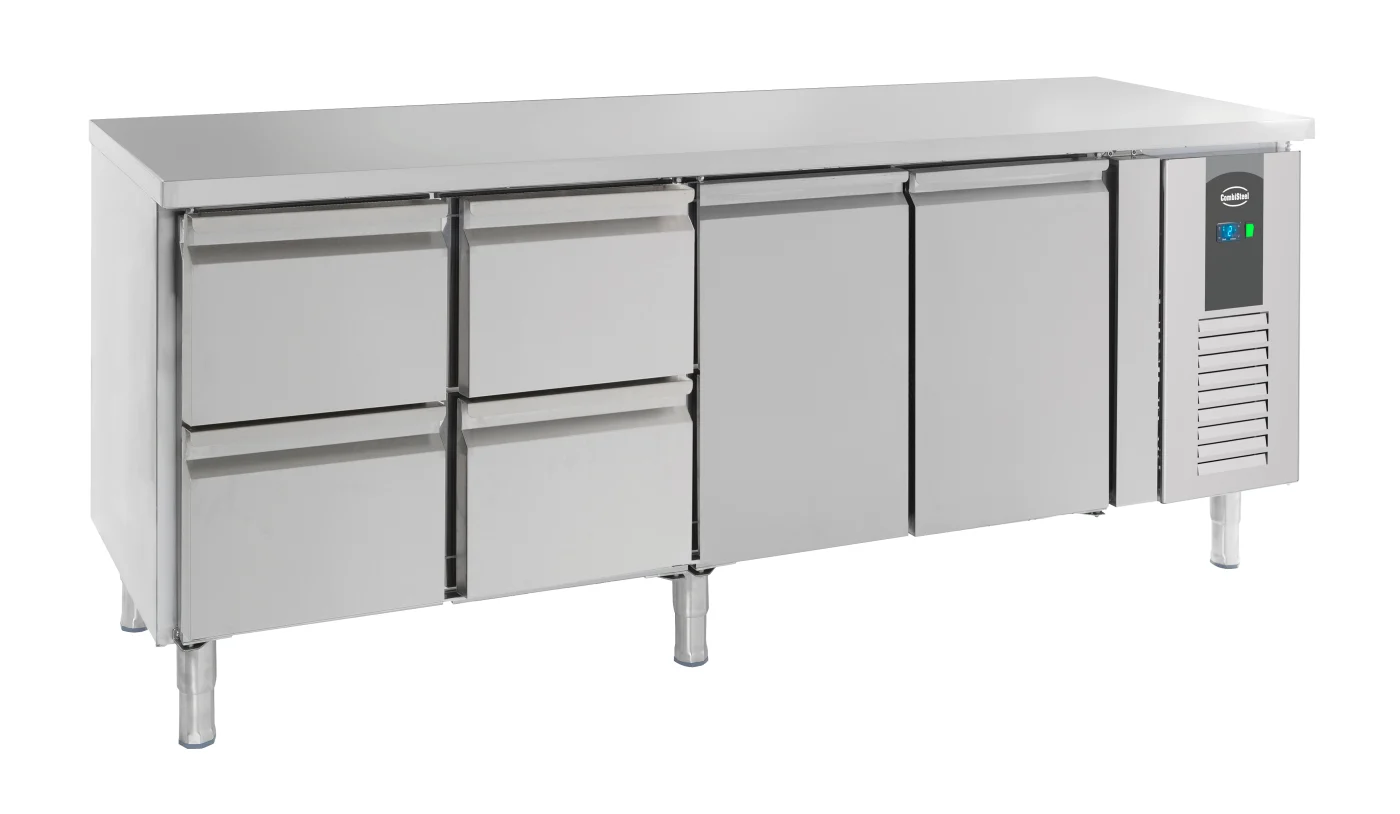700 Refrigerated Counter 2 Doors And 4 Drawers Refrigerated counter