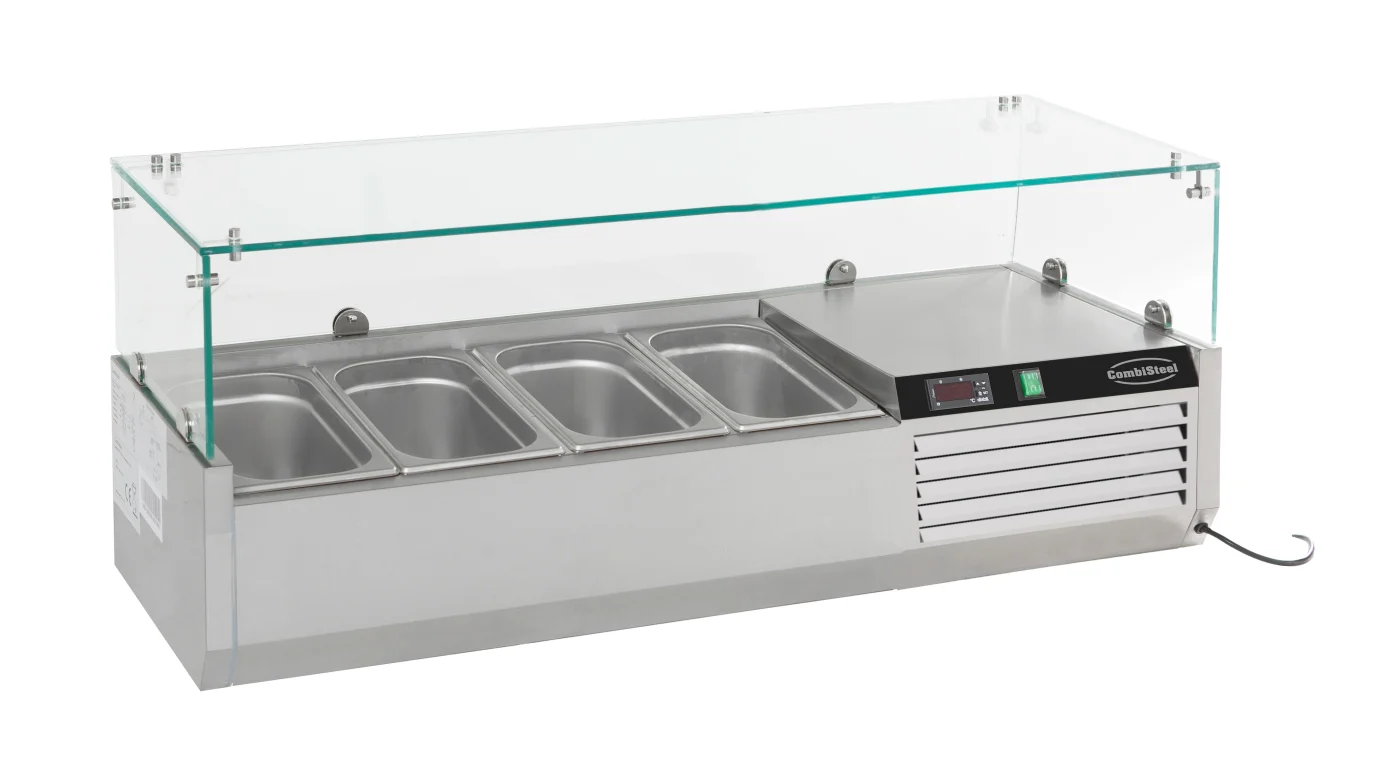Refrigerated Counter Top 1/3 GN X 4 Refrigerated and hot countertop