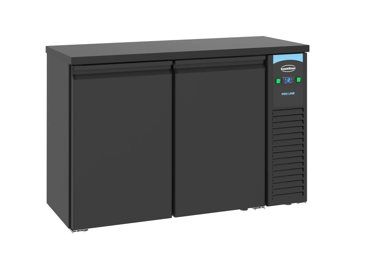 Barcooler Black 2 Doors Backbar counter