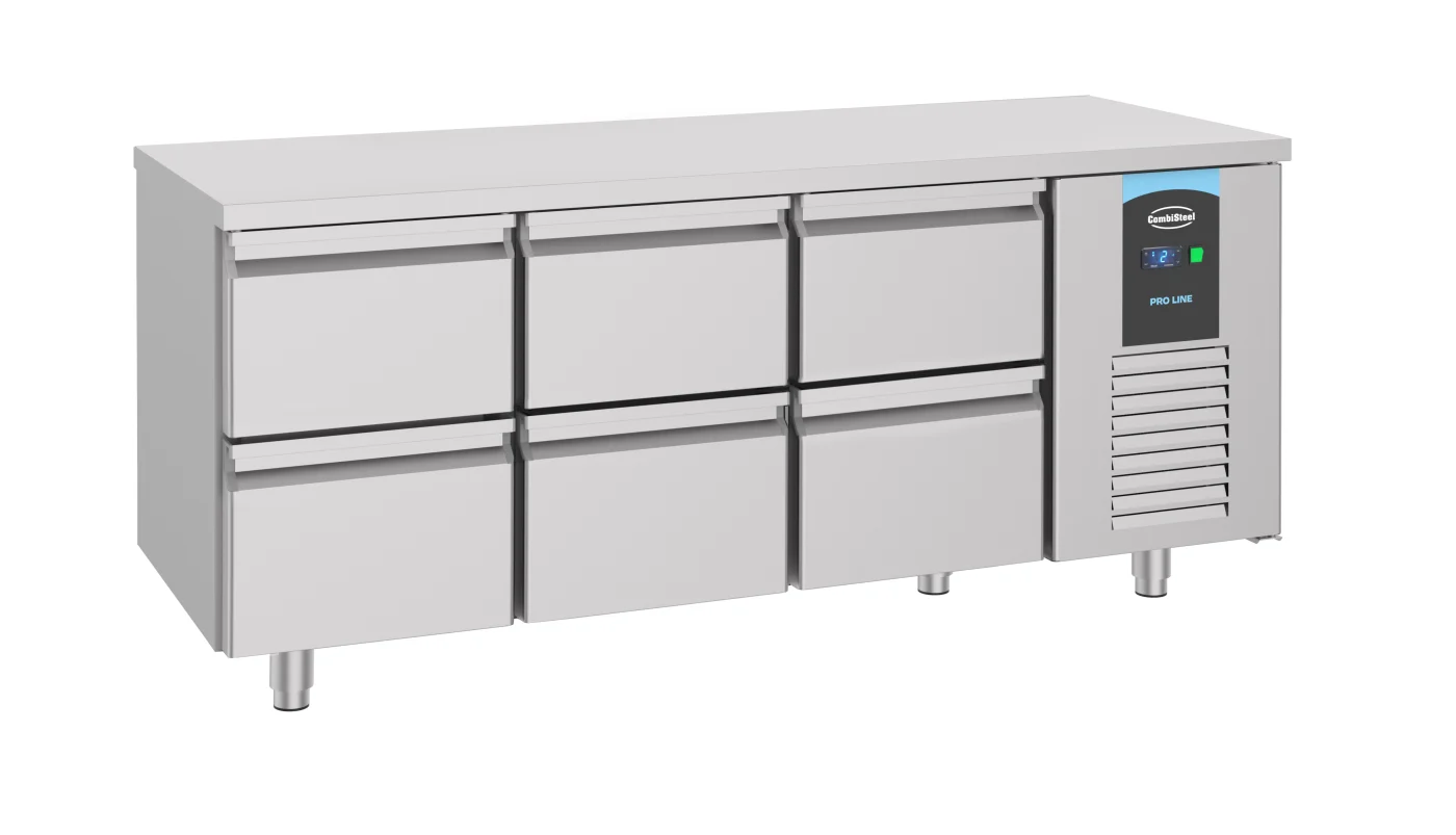 700 Refrigerated Counter 6 Drawers Energy Line Refrigerated counter