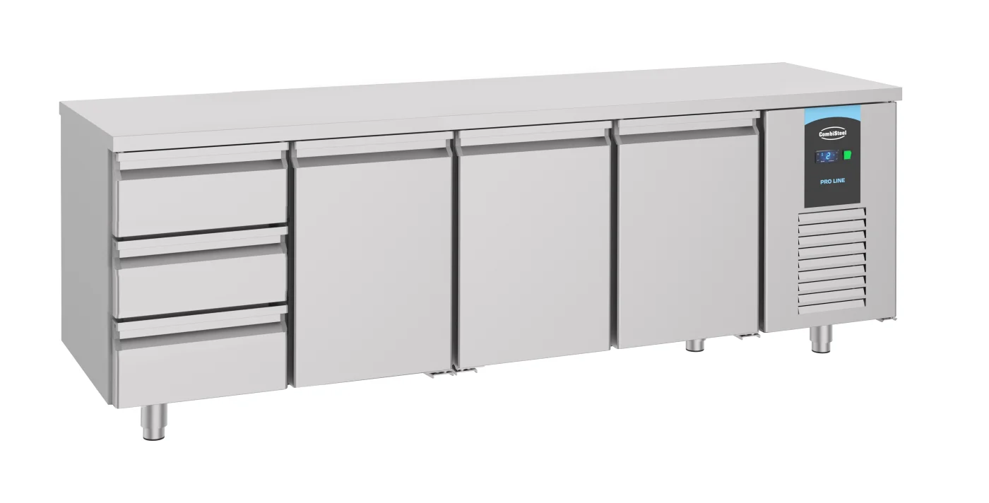 700 Refrigerated Counter 3 Doors 3 Drawers Energy Line