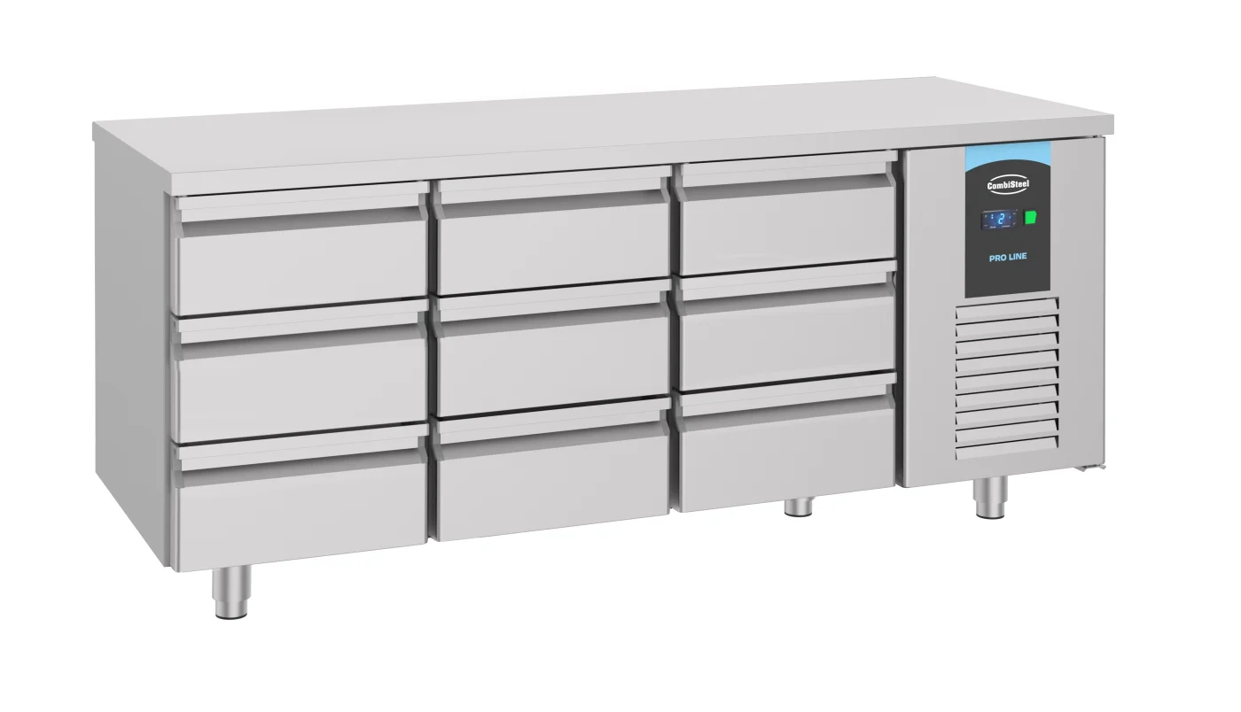 700 Refrigerated Counter 9 Drawers Energy Line Refrigerated counter