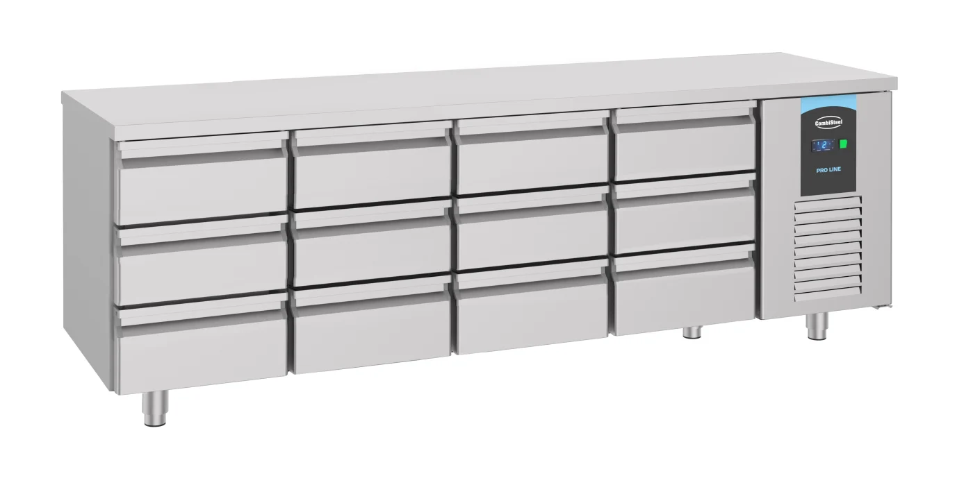 700 Refrigerated Counter 12 Drawers Energy Line