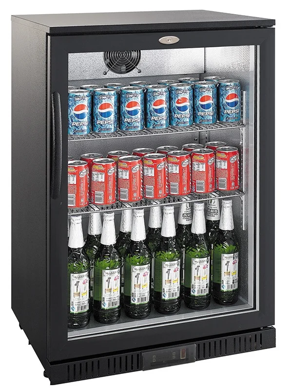 Backbar Cooler Black 1 Door Backbar counter