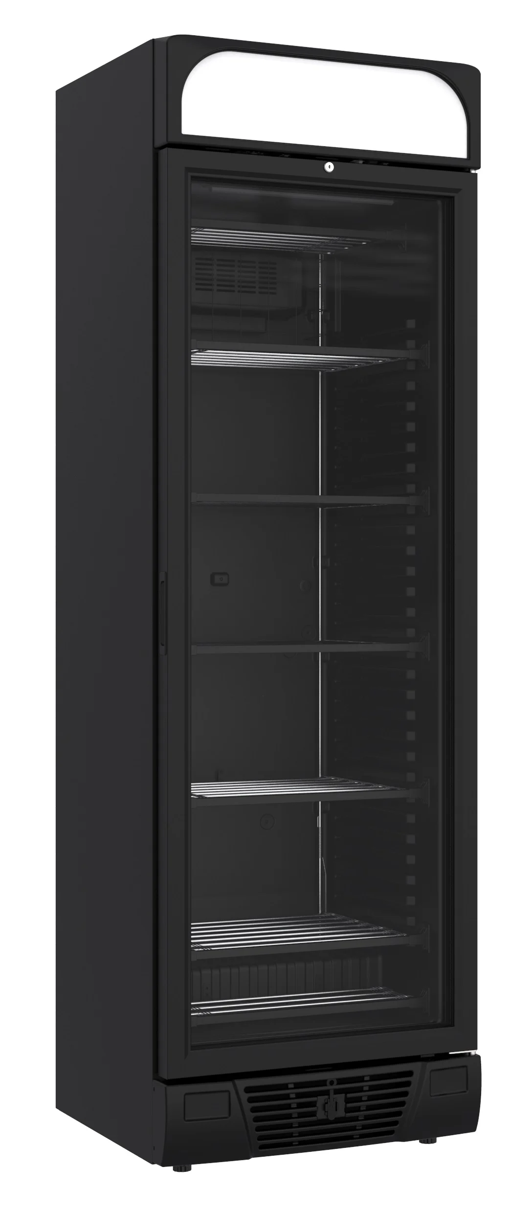 Freezer 1 Glass Door Black 382L Glass door freezer