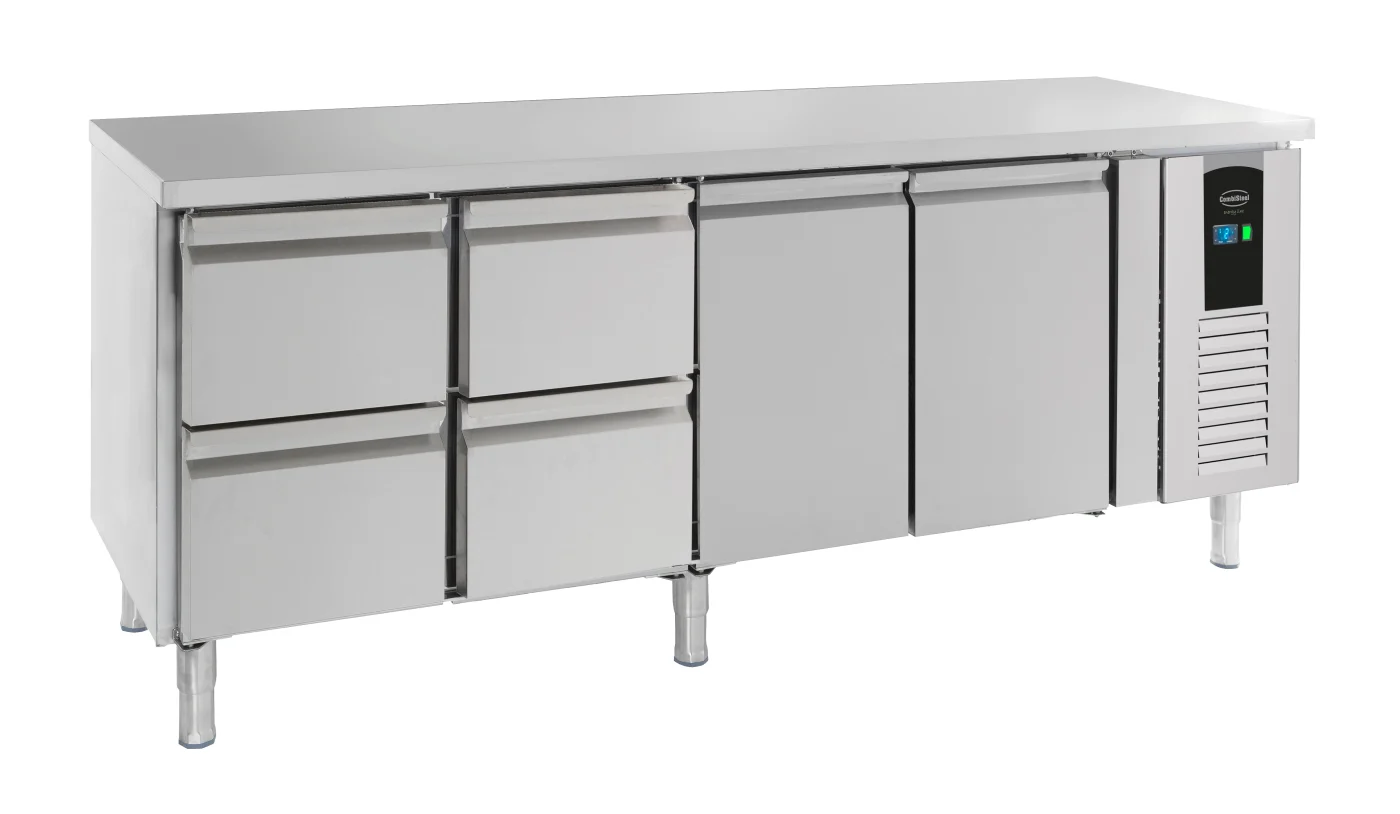 700 Refrigerated Counter 2 Doors And 4 Drawers Energy Line
